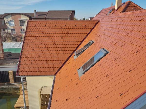 Creaton Róna tetőcserép Nuance rézvörös engóbozott